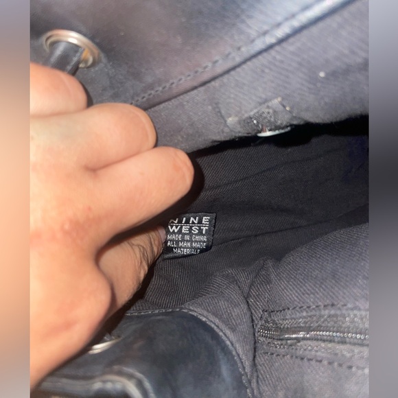 Black Nine West Purse/Backpack - Picture 4 of 8